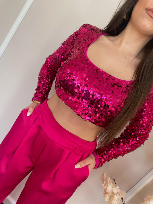 Crop Top Lantejoulas - Lumina